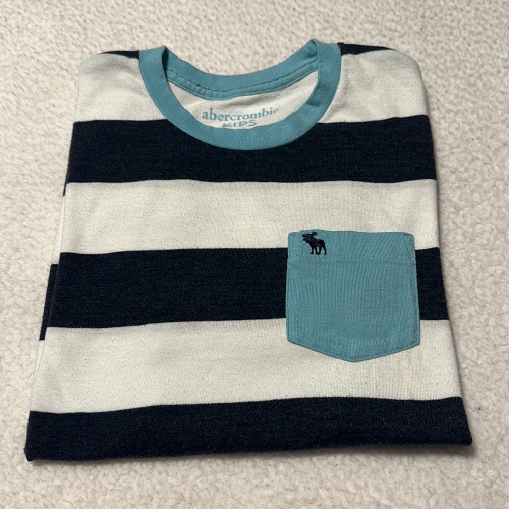Abercrombie Kids Boys Striped Tee, EUC, Size 13/14 (Abercrombie Kids Sizing) - Picture 8 of 8